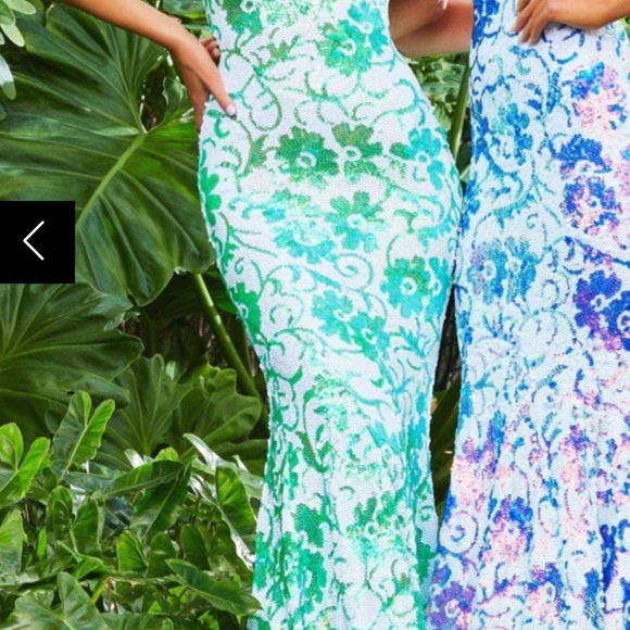 Jovani - 08257 Sleeveless Floral Sequin Long Gown size 2 - Picture 2 of 11